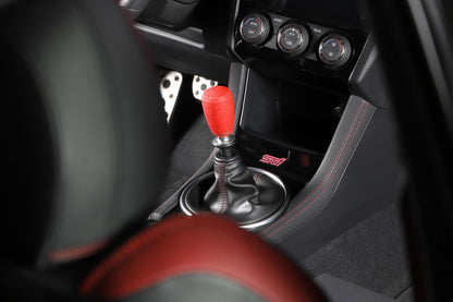 GrimmSpeed Shift Knob  Stainless Steel Red - M12x1.25 - Manual Subaru Models