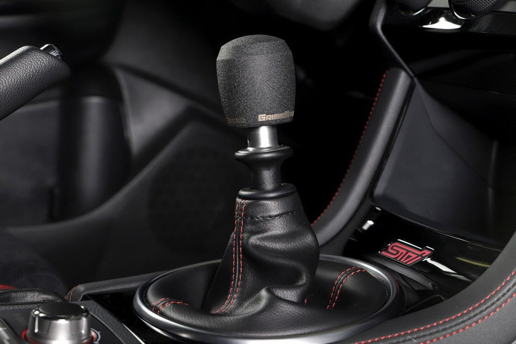 GrimmSpeed Stubby Shift Knob - Stainless Steel Black - M12x1.25 - Manual Subaru/Ford
