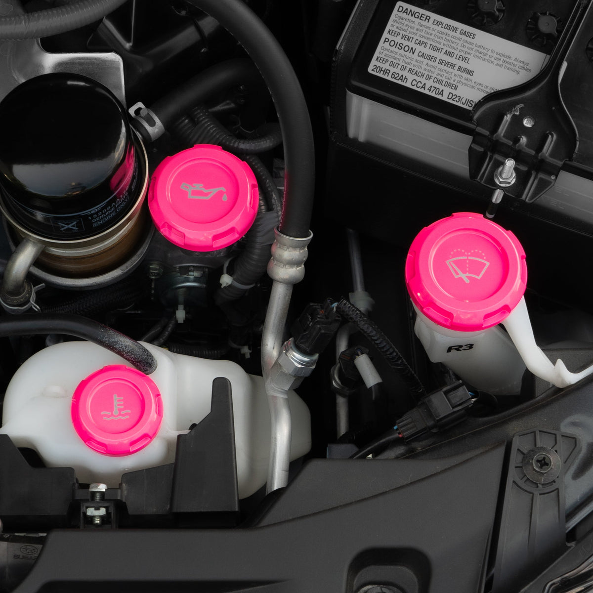 Billetworkz Engine Bay Caps - BRZ/FRS/86 2013-2021 & 2022+