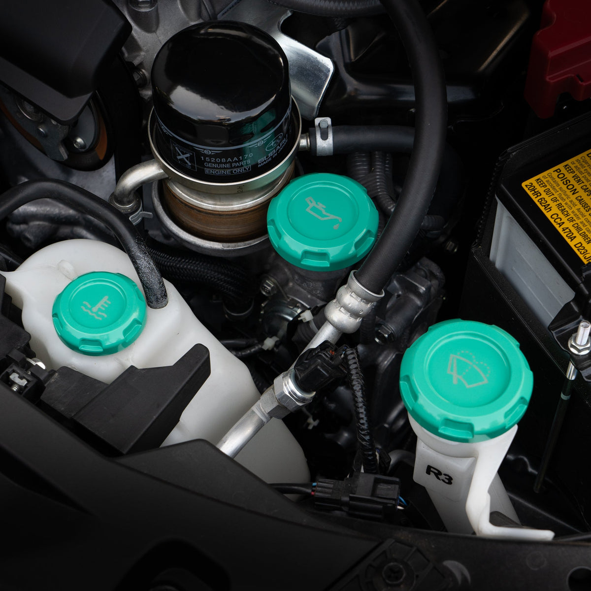 Billetworkz Engine Bay Caps - Subaru Ascent 2019+