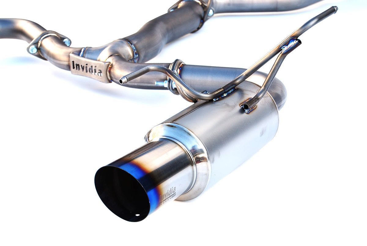 Invidia N1 Full Titanium Catback Exhaust System - Burnt End Tips - 2015-2021 Subaru WRX / STI