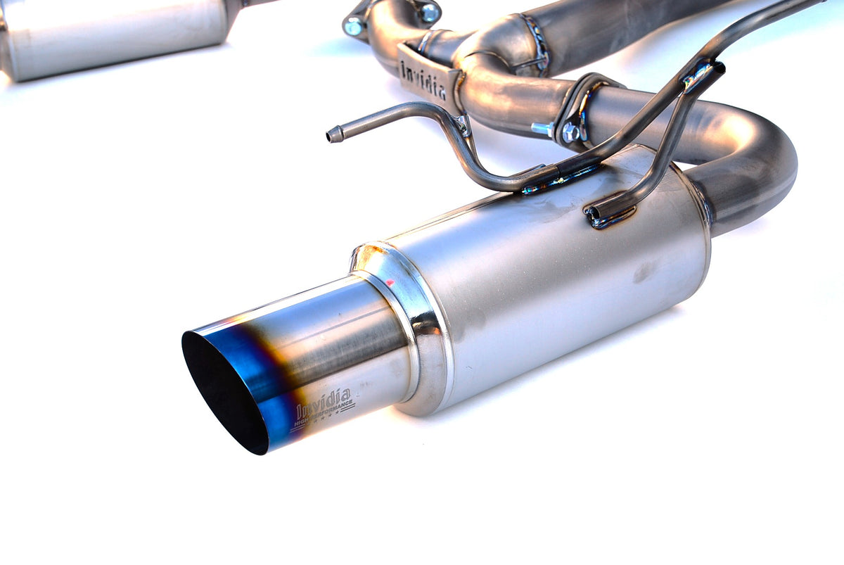 Invidia N1 Full Titanium Catback Exhaust System - Burnt End Tips - 2015-2021 Subaru WRX / STI