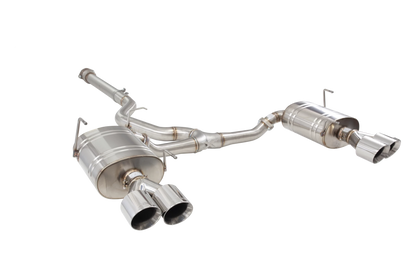 X Force Stainless Steel 3 Inch Cat-Back System with Quad Tips - 2022-2024 Subaru WRX