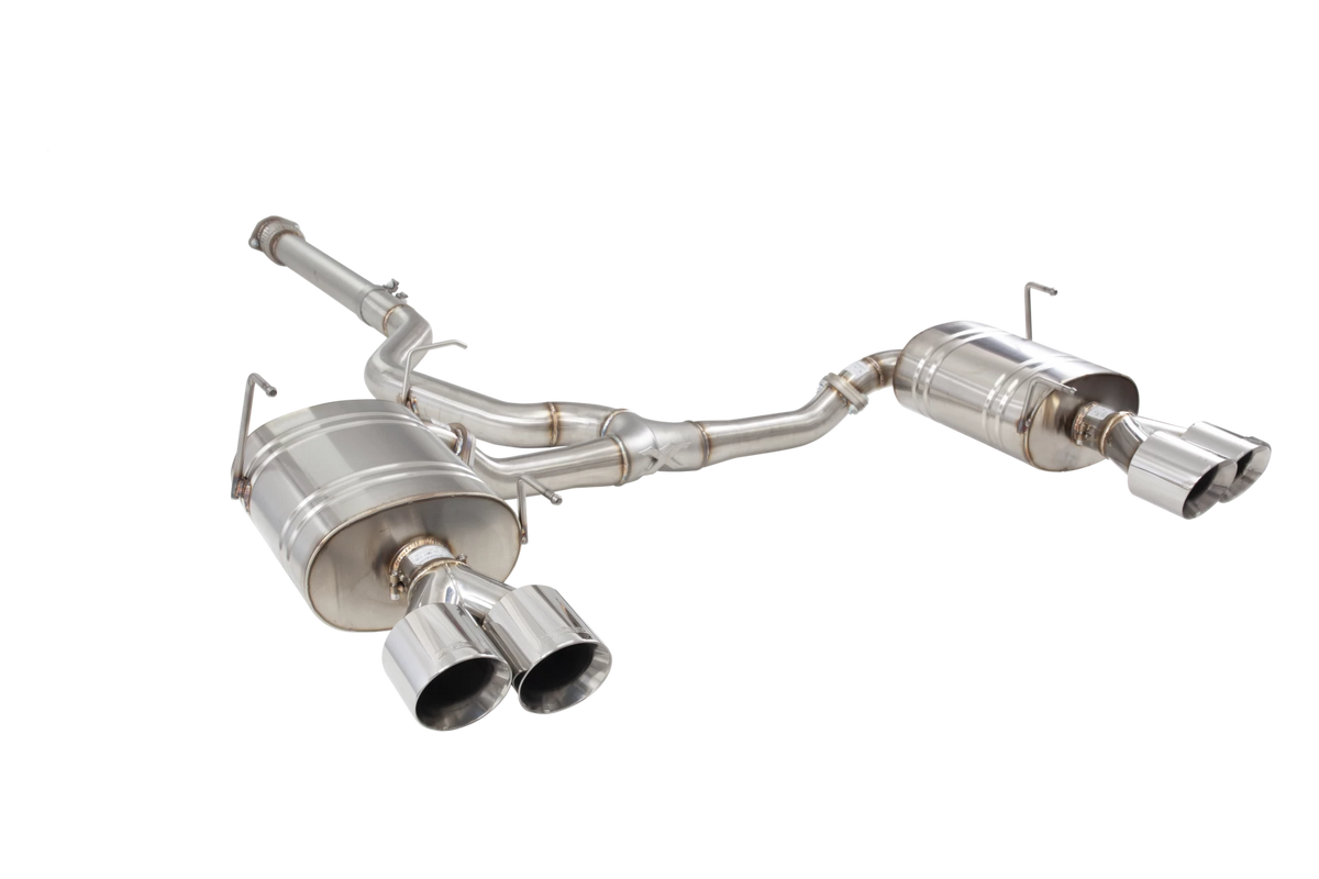 X Force Stainless Steel 3 Inch Cat-Back System with Quad Tips - 2022-2024 Subaru WRX