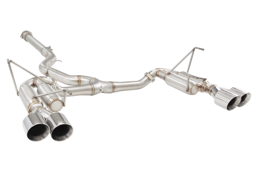 X Force Stainless Steel 3 Inch Race Edition Cat-Back System with Quad Tips - 2022-2024 Subaru WRX