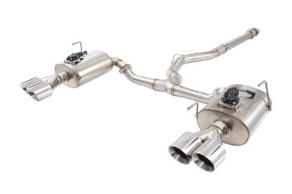 X Force Stainless Steel 3 Inch Varex Valved Cat-Back System with Quad Tips - 2022-2024 Subaru WRX