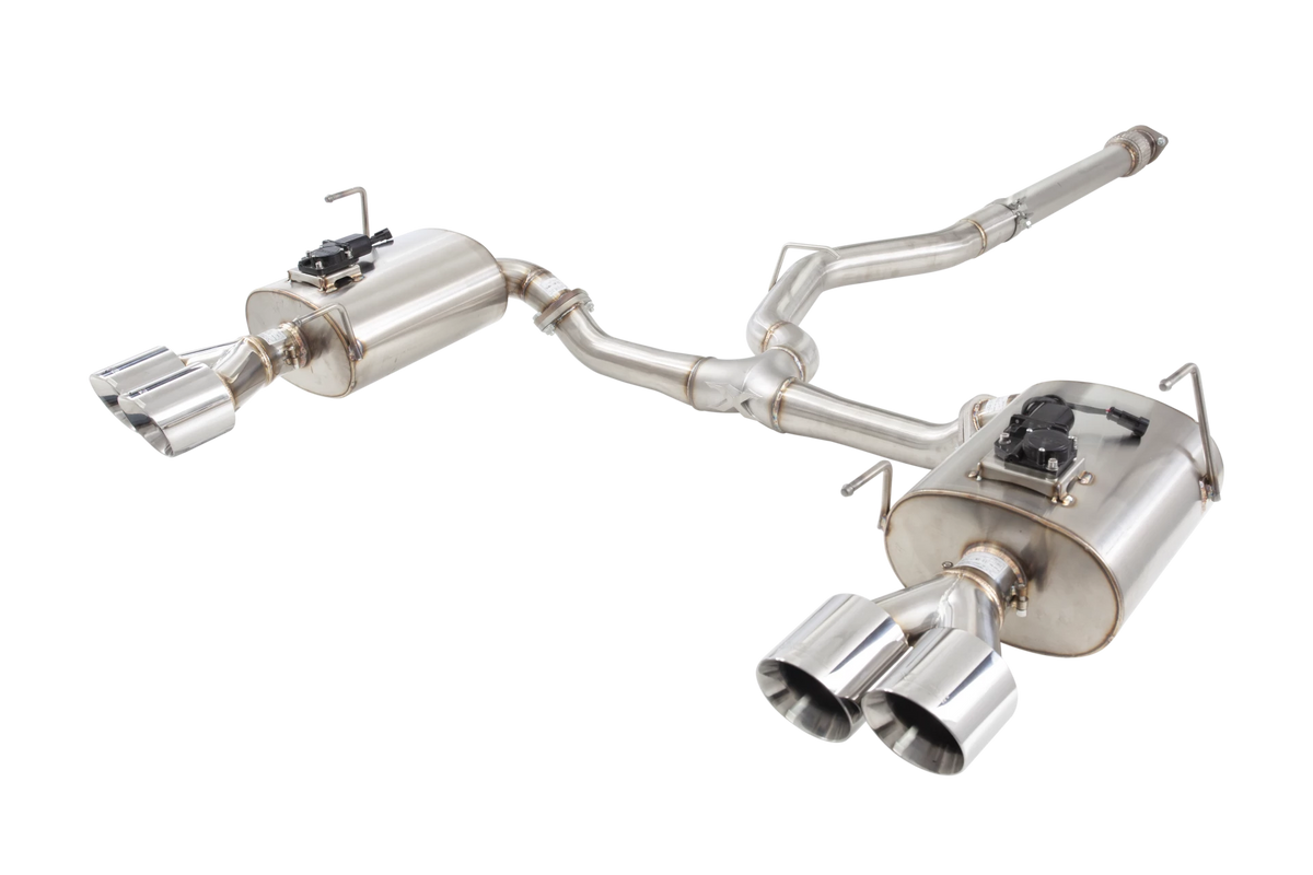 X Force Stainless Steel 3 Inch Varex Valved Cat-Back System with Quad Tips - 2022-2024 Subaru WRX