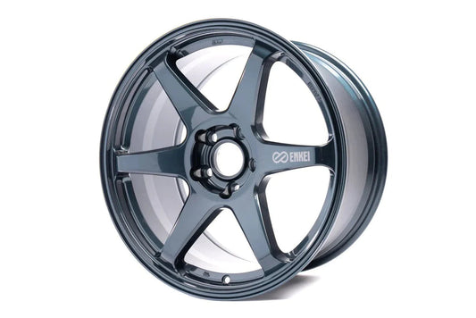 Enkei T6R 18x9.5 38mm Offset 5x114.3 Bolt Pattern 72.6 Bore - Misty Blue (Single Wheel)