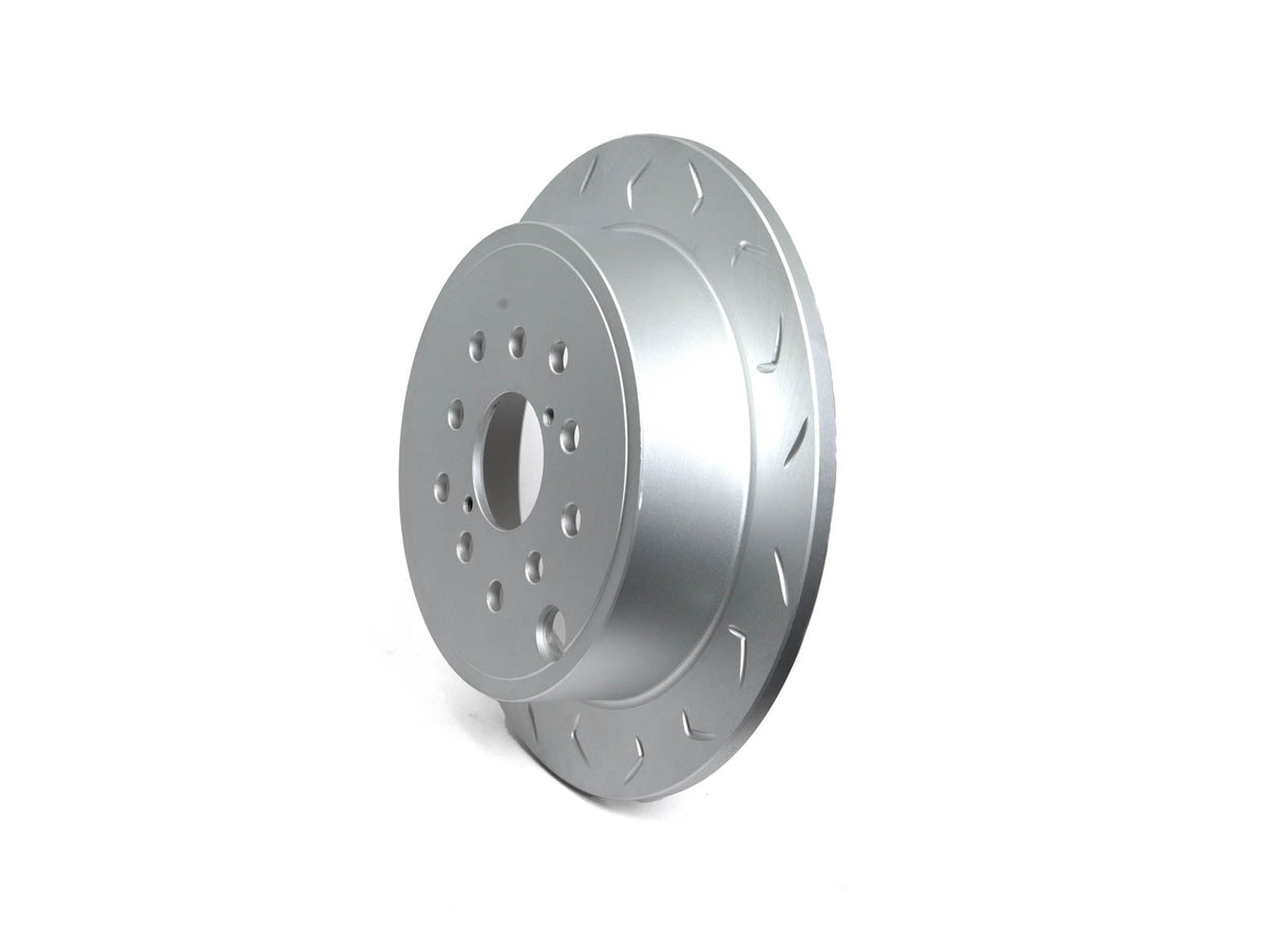FactionFab Slotted Rear Rotor V2 Dual Drilled - Subaru WRX 2008-2021