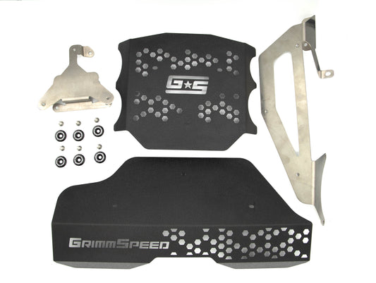 GrimmSpeed 2nd Gen Pulley & Engine Cover Kit (Black) - 2022-2025 Subaru BRZ / Toyota GR86