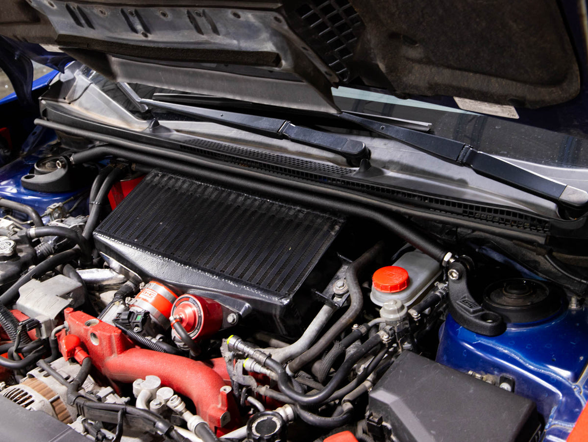 GrimmSpeed Strut Bar (Black) - 2015-2021 Subaru WRX / STI