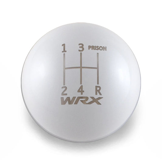 Billetworkz Weighted Shift Knob - 5 Speed WRX Jail-Prison Engraving - Subaru WRX