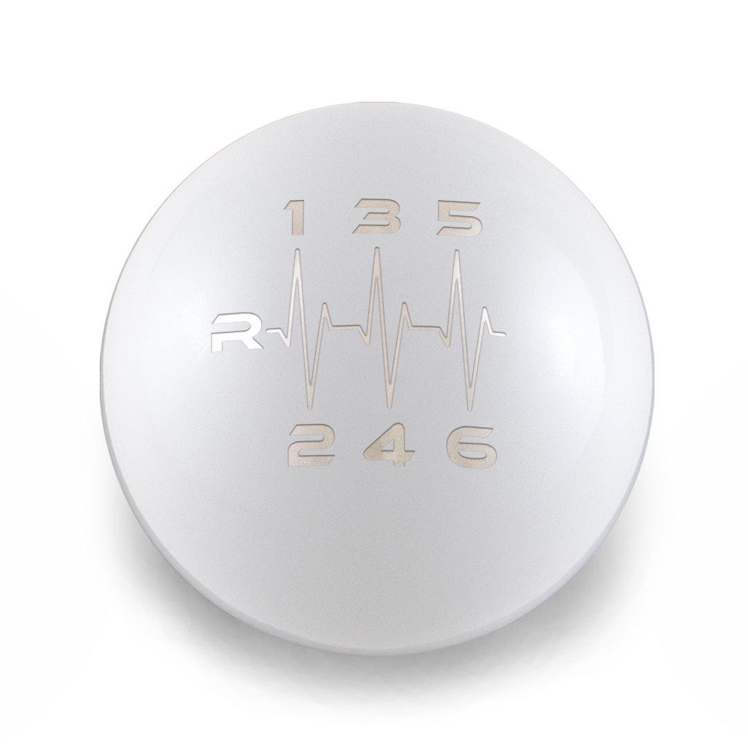 Billetworkz Weighted Shift Knob - 6 Speed Heartbeat Engraving - BRZ / FR-S / 86 2013-2021