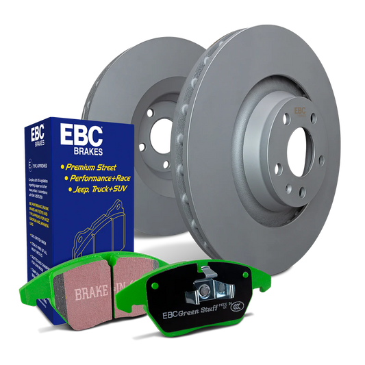EBC S11K Greenstuff Pad and Plain Rotor Rear Kit - 2022-2026 Subaru WRX VB (Manual Parking Brake)