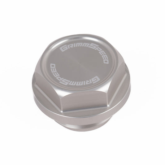 GrimmSpeed Version 2 Bolt Oil Cap (Silver) - Subaru Universal