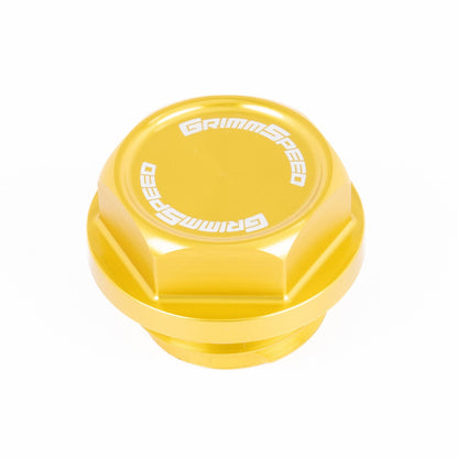 GrimmSpeed Version 2 Bolt Oil Cap (Gold) - Subaru Universal