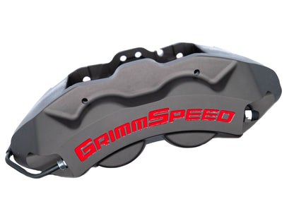 GrimmSpeed 4-Piston Brake Caliper Kit (316mm Rotor) - Gunmetal Gray - 2022-2025 Subaru WRX (VB)
