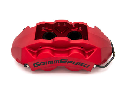 GrimmSpeed 4-Piston Brake Caliper Kit (340mm Rotor) - Red - 2022-2025 Subaru WRX (VB)