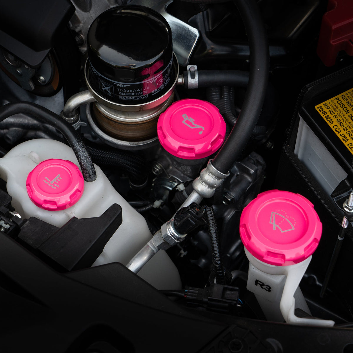 Billetworkz Engine Bay Caps - Subaru Forester 2014+