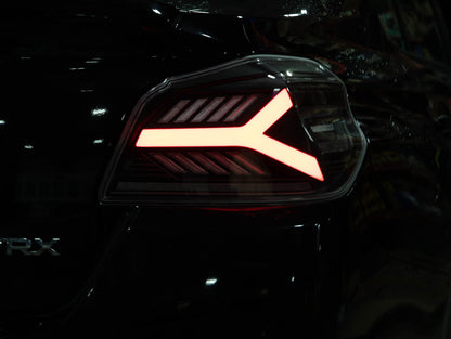 OLM Y-Spec LED Taillights (Smoke Lens  Red Optic) - 2015-2021 WRX / STI