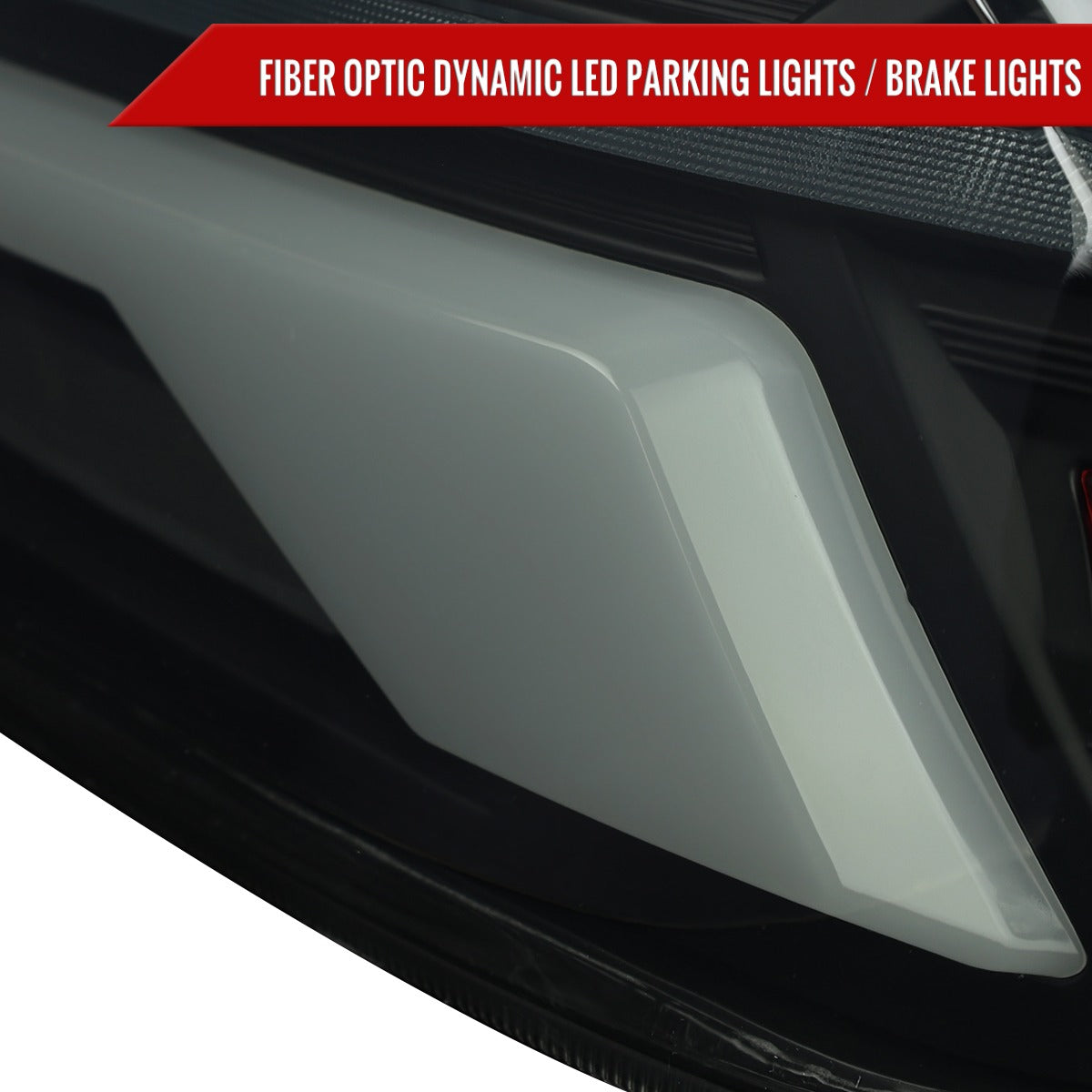 Spec-D Sequential Full LED Tail Lights - Gloss Black Housing / Smoked Lens / White Bar - 2015-2021 Subaru WRX / STI