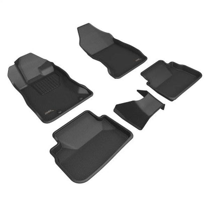 3D MAXpider Custom Fit Kagu Floor Mats - Full Set - Black - 2022-2026 Subaru WRX