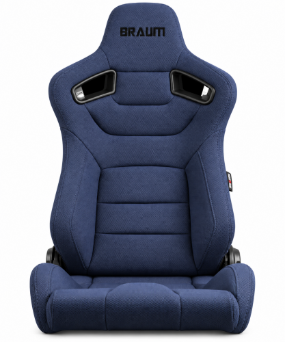 Braum Elite Series Sport Seats - Blue Cloth (Black Stitching) Pair - Universal