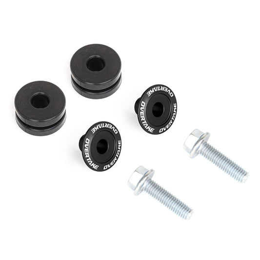 Overtake Top Mount Intercooler Isolator Bushings (Black) - Subaru Models (Inc. 2002-2025 WRX / 2004-2021 STI / 2005-2012 Legacy GT / 2004-2018 Forester XT / 2005-2009 Outback XT /2020-2024 Outback / 2019-2025 Ascent)