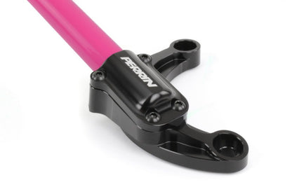 PERRIN Strut Brace w/ Billet Feet for Hyper Pink - 2008-2021 Subaru WRX / STI