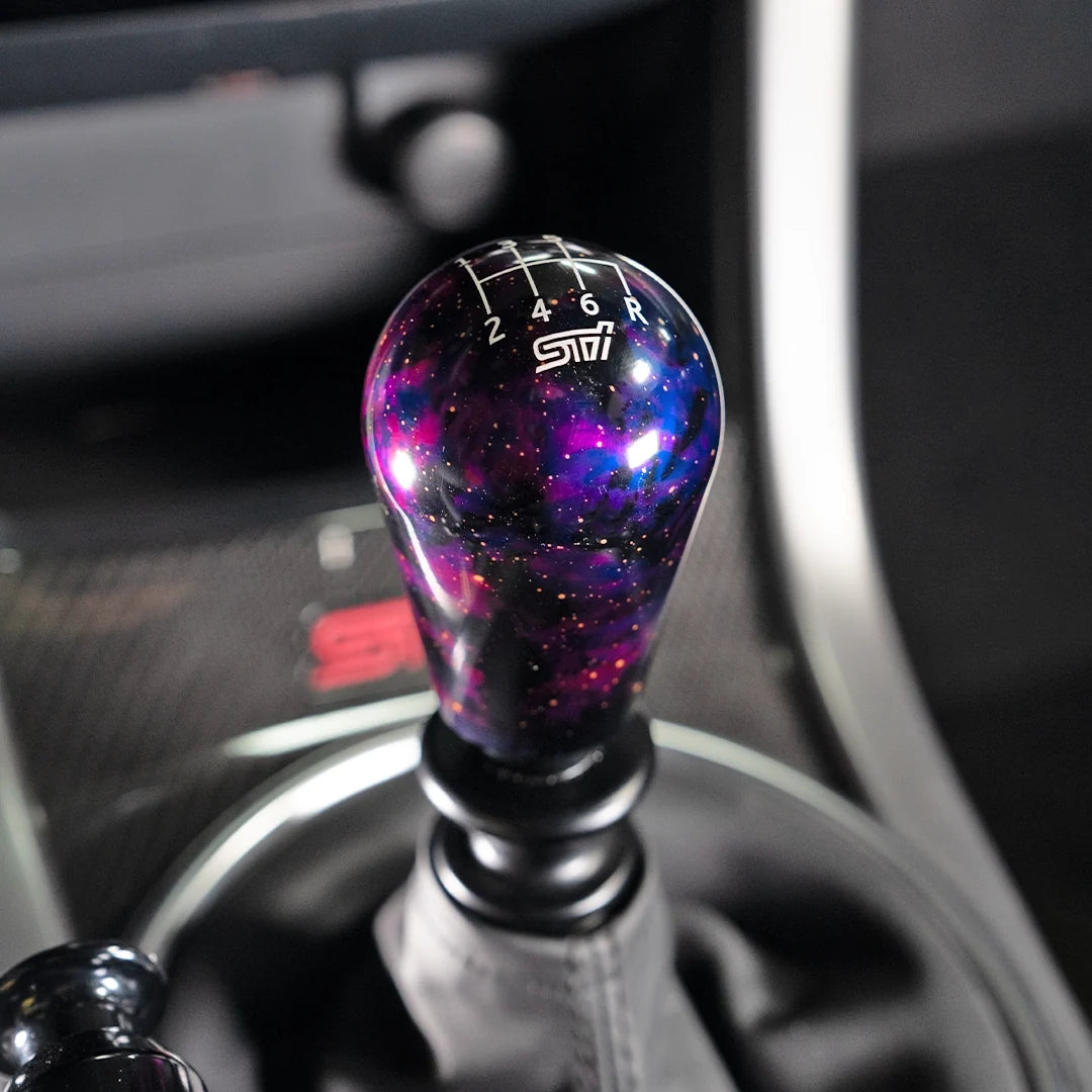 Billetworkz Cosmic Space Shift Knob - 6 Speed STI Standard Engraving - Subaru STI