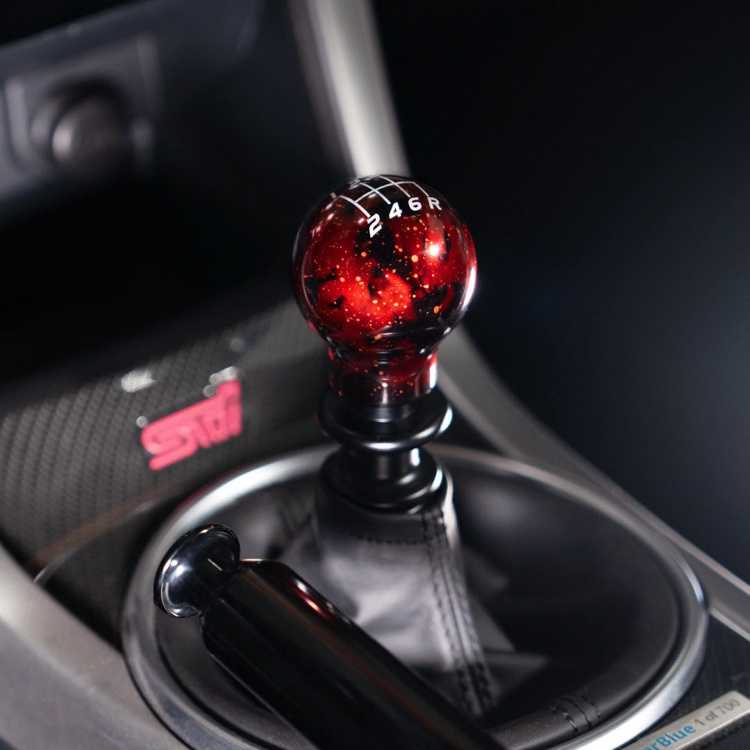 Billetworkz Cosmic Space Shift Knob - 6 Speed Velocity Engraving - Subaru STI