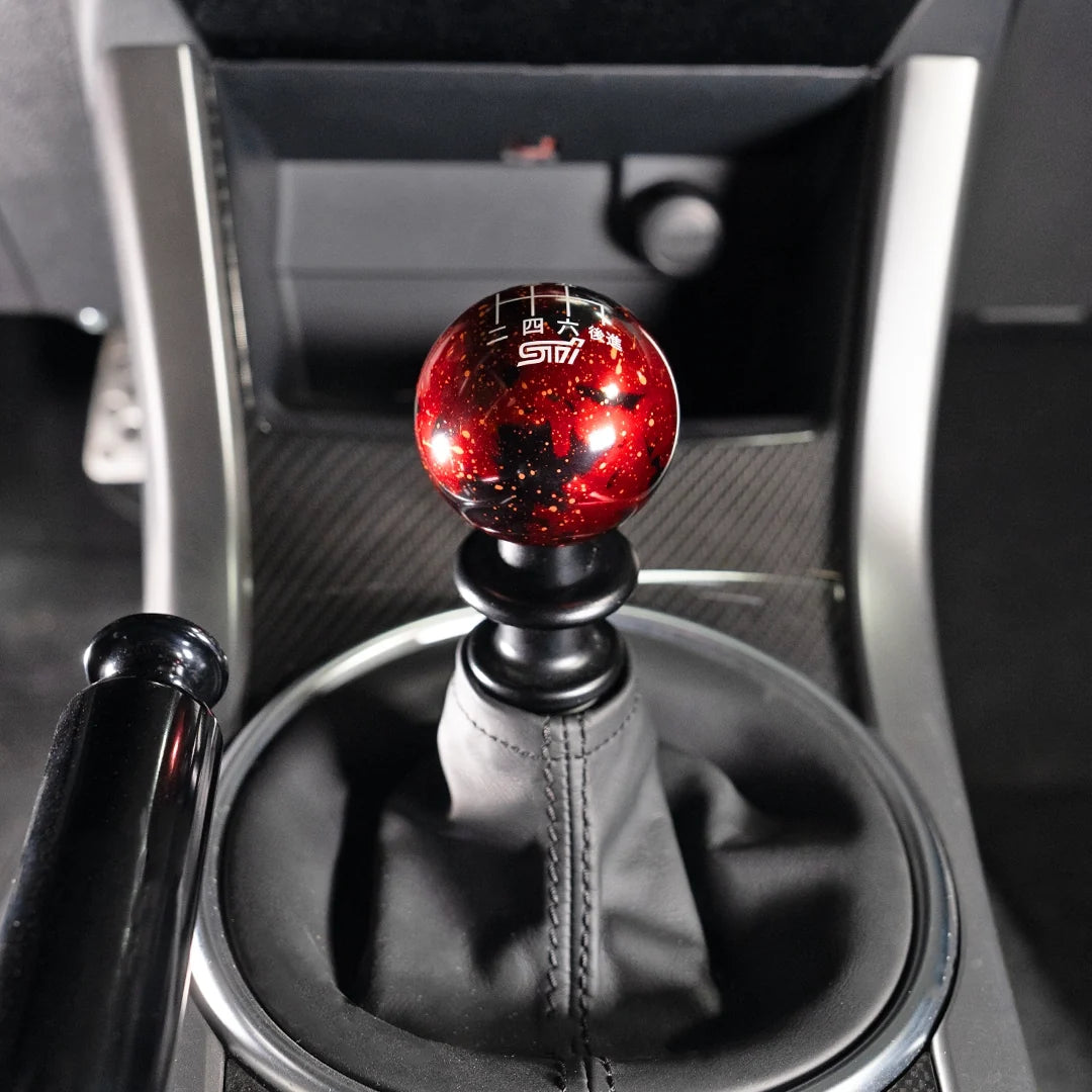 Billetworkz Cosmic Space Shift Knob - 6 Speed STI Japanese Engraving - Subaru STI