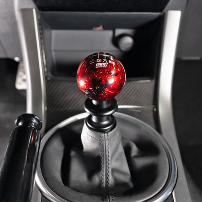 Billetworkz Cosmic Space Shift Knob - 6 Speed STI Japanese Engraving - Subaru STI