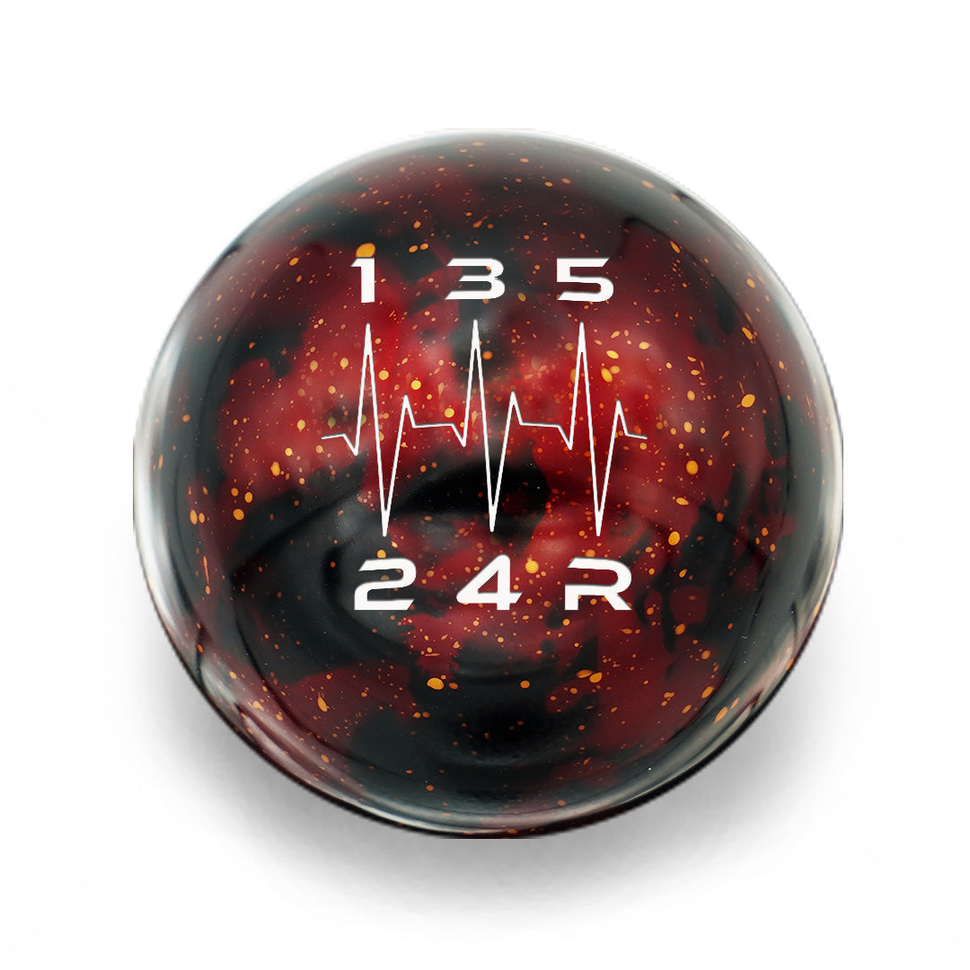 Billetworkz Cosmic Space Shift Knob - Heartbeat Engraving - Subaru 5-Speed