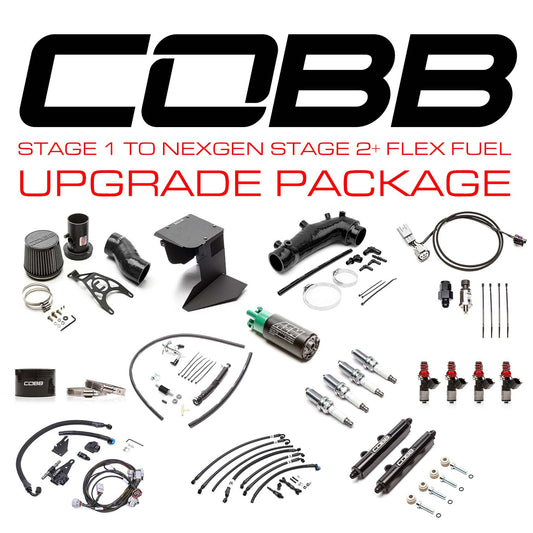 Cobb Stage 1 to NexGen Stage 2 + Flex Fuel Power Package Upgrade - Blue - 2015-2018 Subaru STI