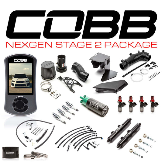 Cobb NexGen Stage 2 Power Package - Black - 2019-2021 Subaru STI / 2018 Type RA