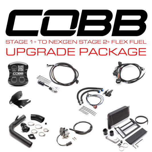 Cobb Stage 1+ to NexGen Stage 2 + CAN Flex Fuel Power Package - Black - 2015-2021 Subaru WRX