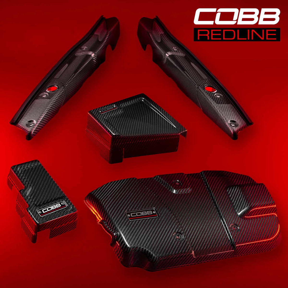 Cobb Redline Gloss Carbon Fiber Dress-up Kit - 2022-2026 Subaru WRX