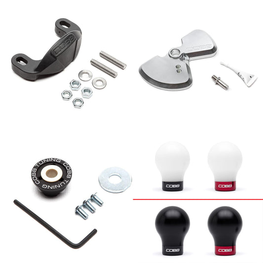 Cobb Stage 1+ Drivetrain Package w/  WEIGHTED COBB KNOB - White - 2015-2026 Subaru WRX