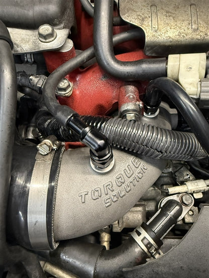 Torque Solution Cast Aluminum HD Hard Turbo Inlet (3" Turbo Inlet) - 2002-2007 Subaru WRX / 2004-2021 STI