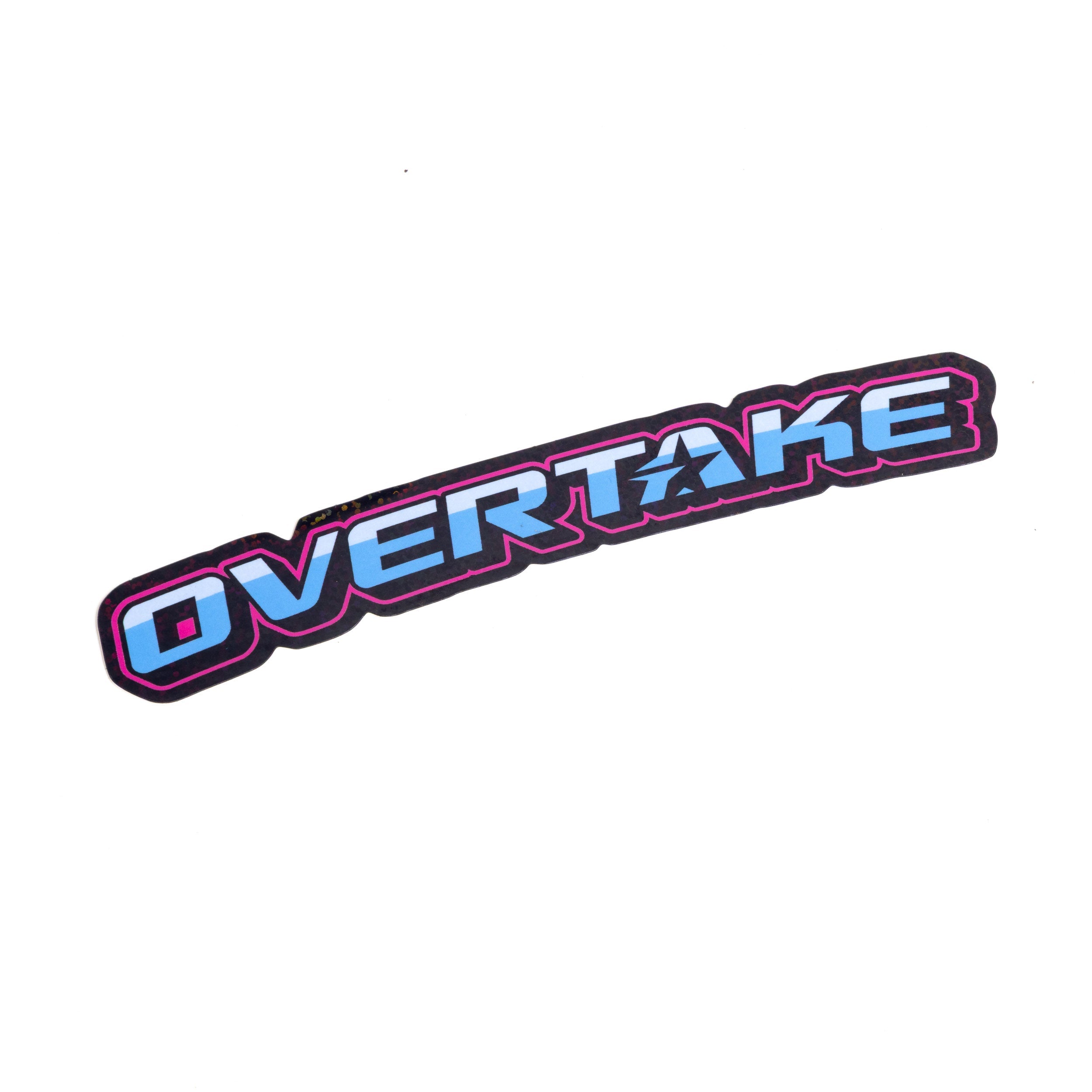 OVERTAKE Retro Text Sticker – SubiSpeed