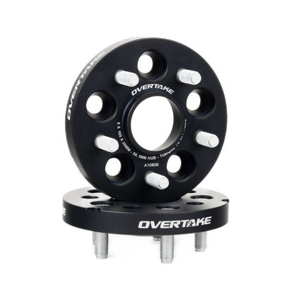OVERTAKE Wheel Spacers - Pair - 20mm 5x100 - Subaru 2002-2014 WRX, 2004 STI, 2013-2027 BRZ/GR86, and more