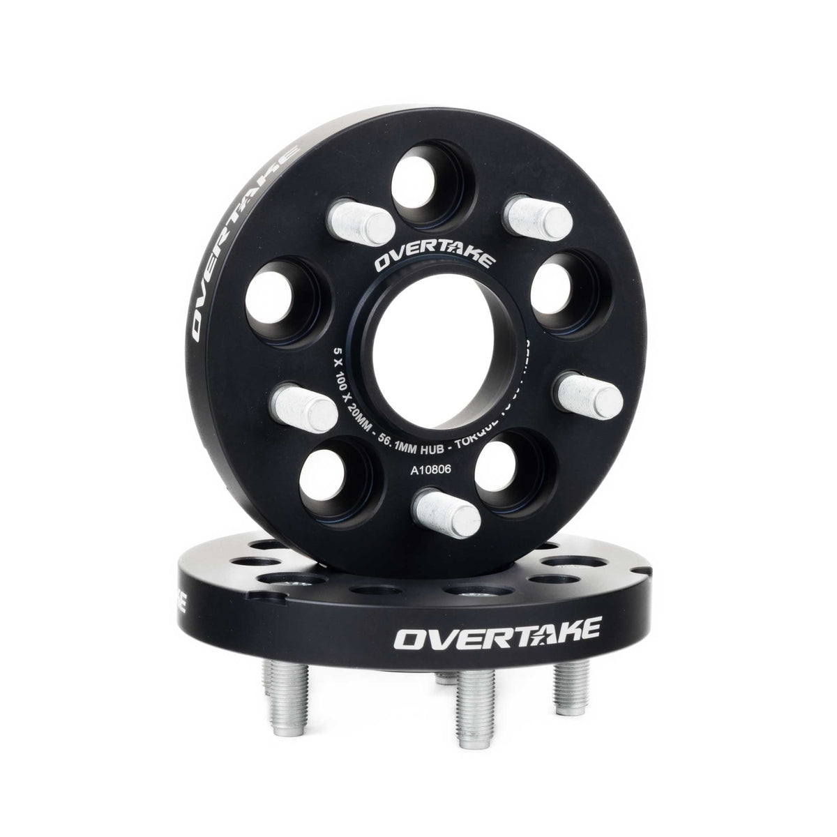 OVERTAKE Wheel Spacers - Pair - 20mm 5x100 - Subaru 2002-2014 WRX, 2004 STI, 2013-2027 BRZ/GR86, and more