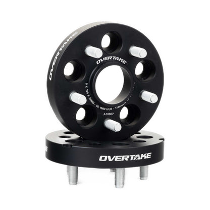 OVERTAKE Wheel Spacers - Pair - 25mm 5x100 - Subaru 2002-2014 WRX, 2004 STI, 2013-2027 BRZ/GR86, and more