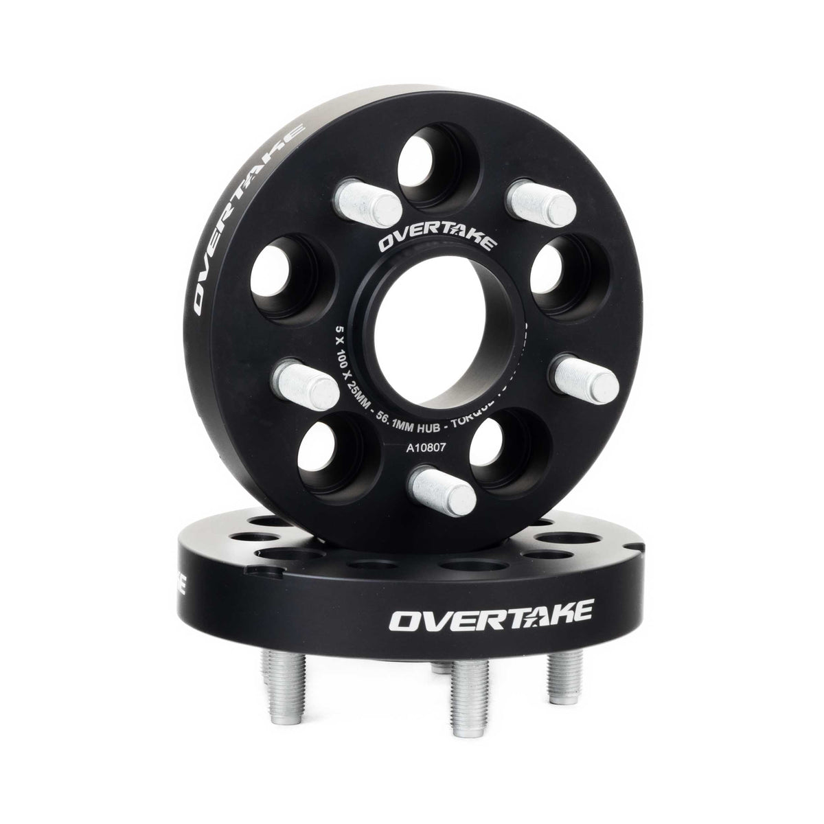 OVERTAKE Wheel Spacers - Pair - 25mm 5x100 - Subaru 2002-2014 WRX, 2004 STI, 2013-2027 BRZ/GR86, and more