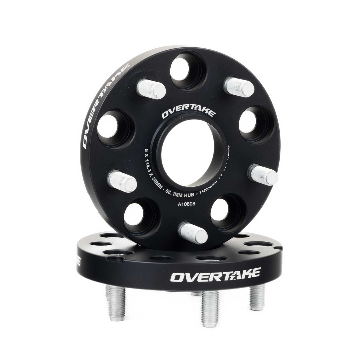 OVERTAKE Wheel Spacers - Pair - 20mm 5x114.3 - Subaru 2015-2026 WRX, 2005-2021 STI, and more