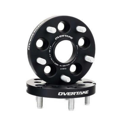 OVERTAKE Wheel Spacer Adapters - Pair - 20mm 5x100 to 5x114.3 - Subaru 2002-2014 WRX, 2004 STI, 2013-2027 BRZ/GR86, and more