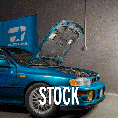 OVERTAKE Hi-Lift Hood Struts - Subaru 1993-2001 Impreza, 1998-2002 Forester