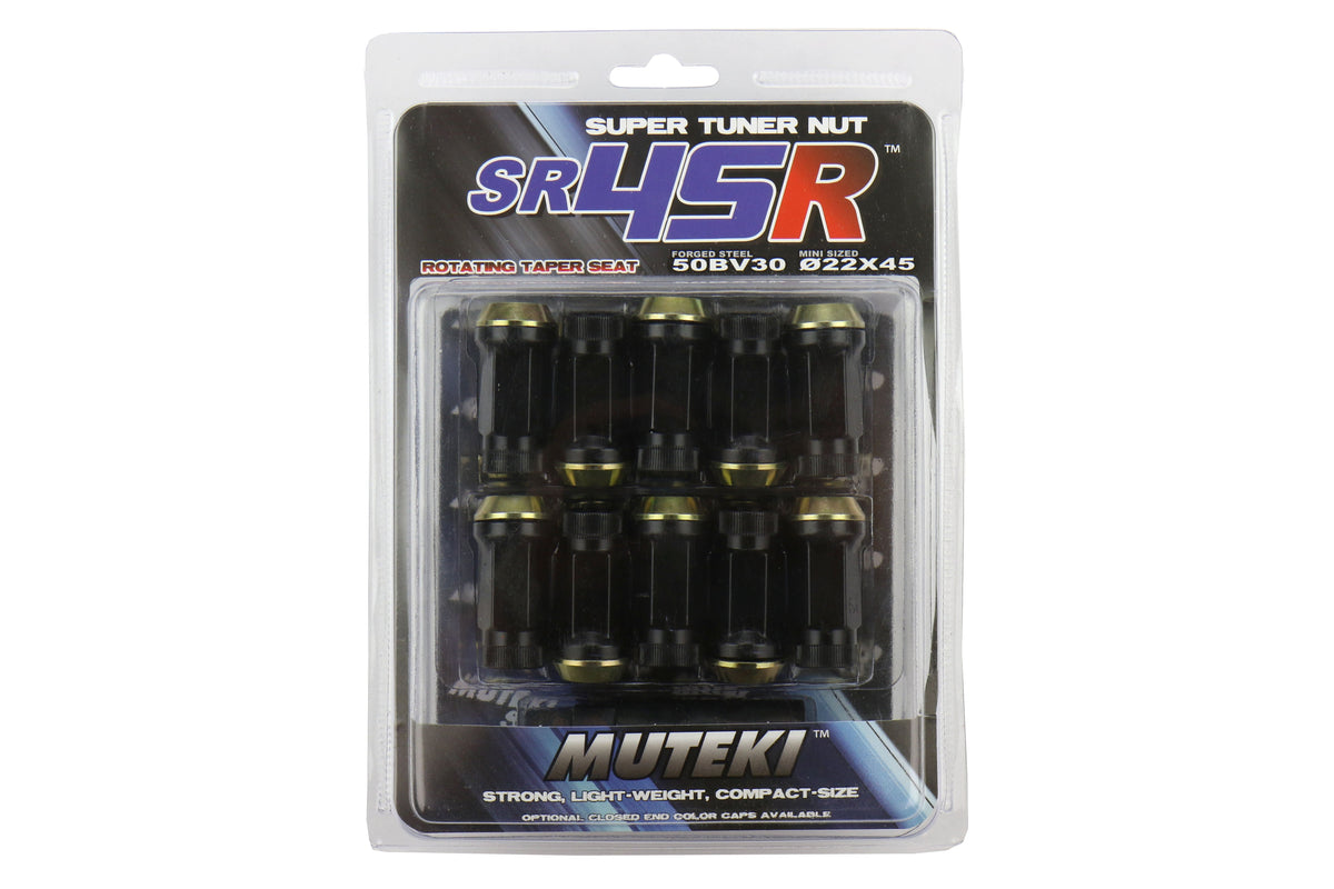 Wheel Mate Muteki SR45R Lug Nut Kit 12x1.25 - Black