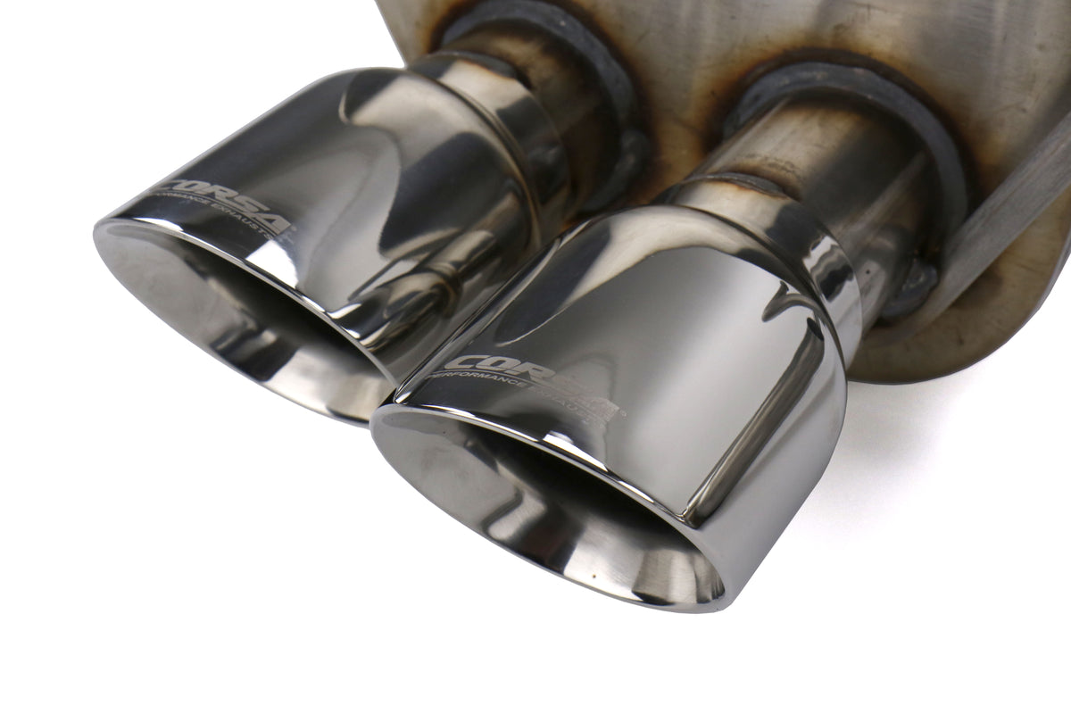 COR14857 Corsa 3" Catback Exhaust System - 2015+ WRX / 2015+ STI-Stainless Steel Tips,